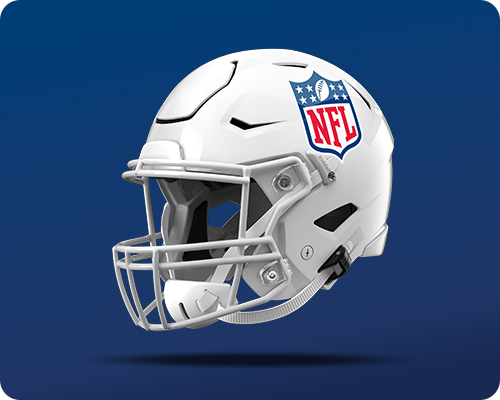 Image of authentic NFL gear, featuring an autographed football or jersey with bold team logos, symbolizing the Autographed Gear prize.