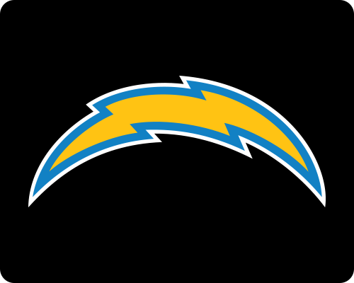 Yellow lightning bolt outlined in powder blue, on a white background.